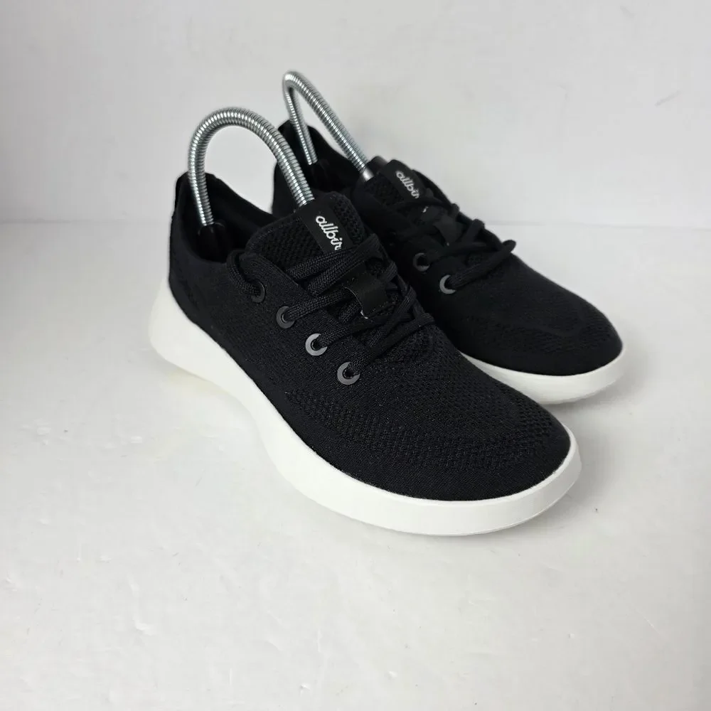 Allbirds Tree Runner Go Womens Natural Black Sneakers Size 7